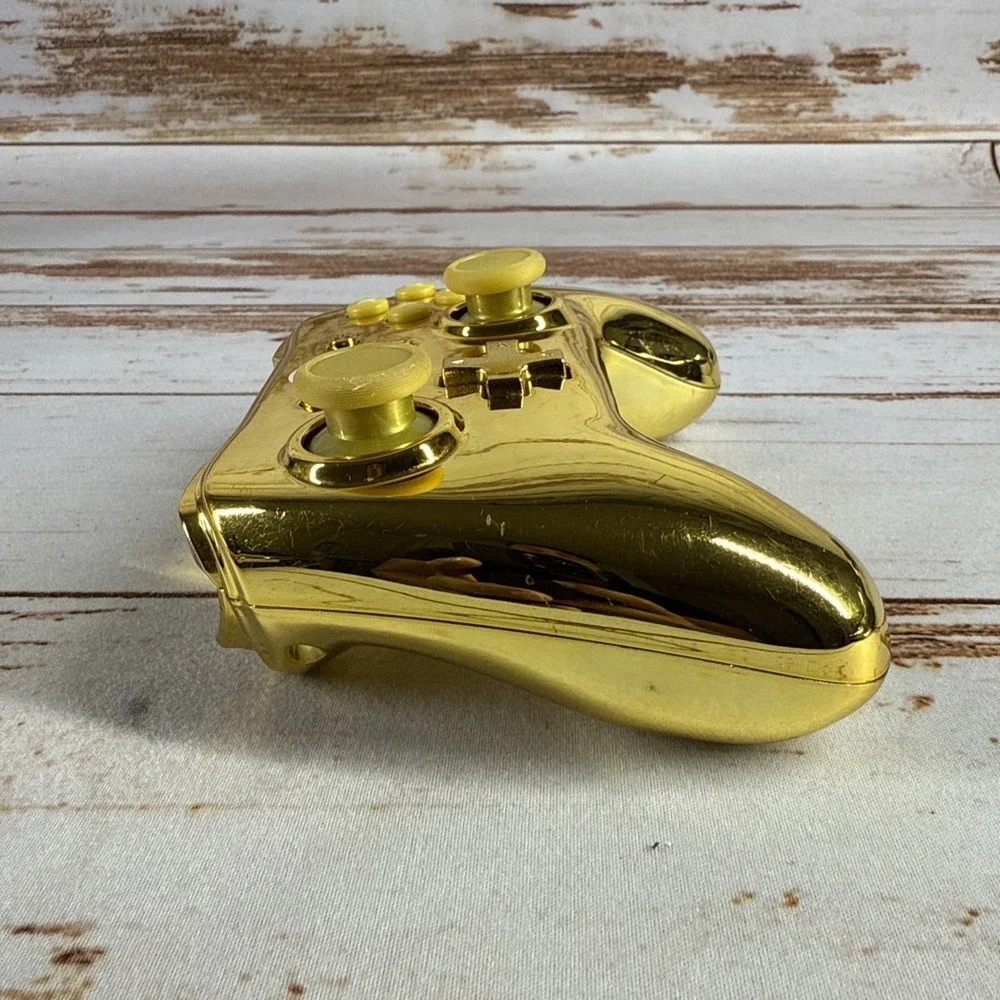 PowerA Super Mario Gold Chrome Controller – Nintendo Switch, No Cable, OEM, Used